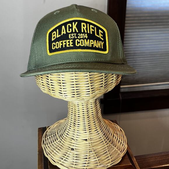 Black Rifle Coffee Company Hat Cap Snap Back‎ Green Patch True Timber Green Mens - Picture 2 of 6